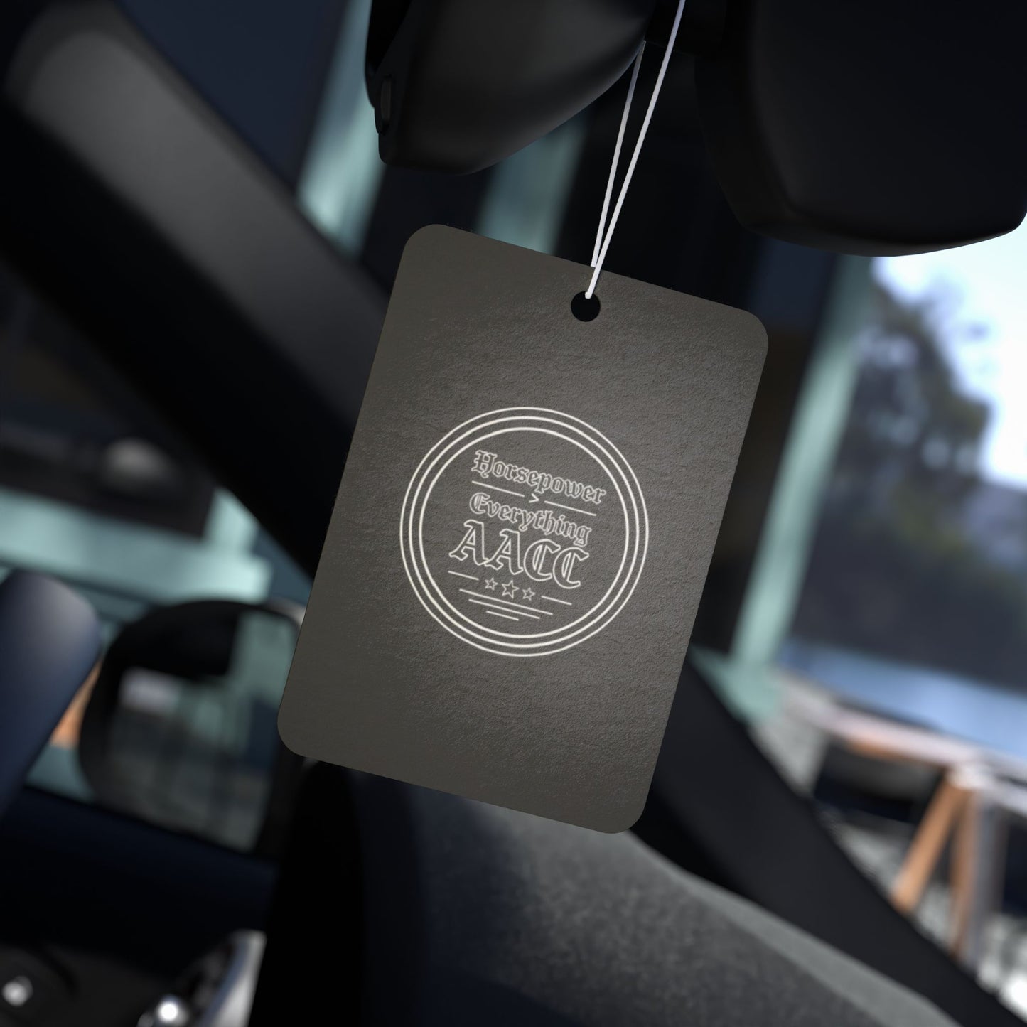 Car Air Freshener — Vintage Circular Logo Scent Tag