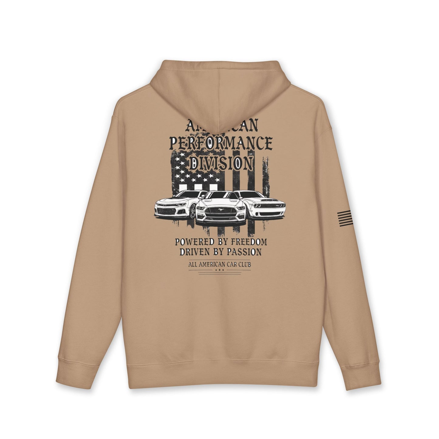 All American Car Club Hoodie — Performance Division Vintage Muscle Car Pullover