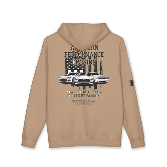 All American Car Club Hoodie — Performance Division Vintage Muscle Car Pullover