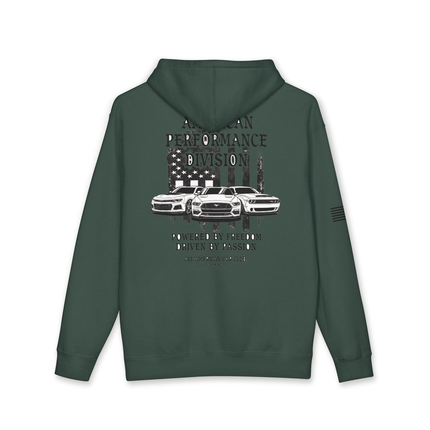 All American Car Club Hoodie — Performance Division Vintage Muscle Car Pullover