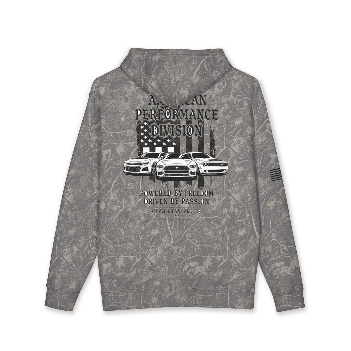All American Car Club Hoodie — Performance Division Vintage Muscle Car Pullover