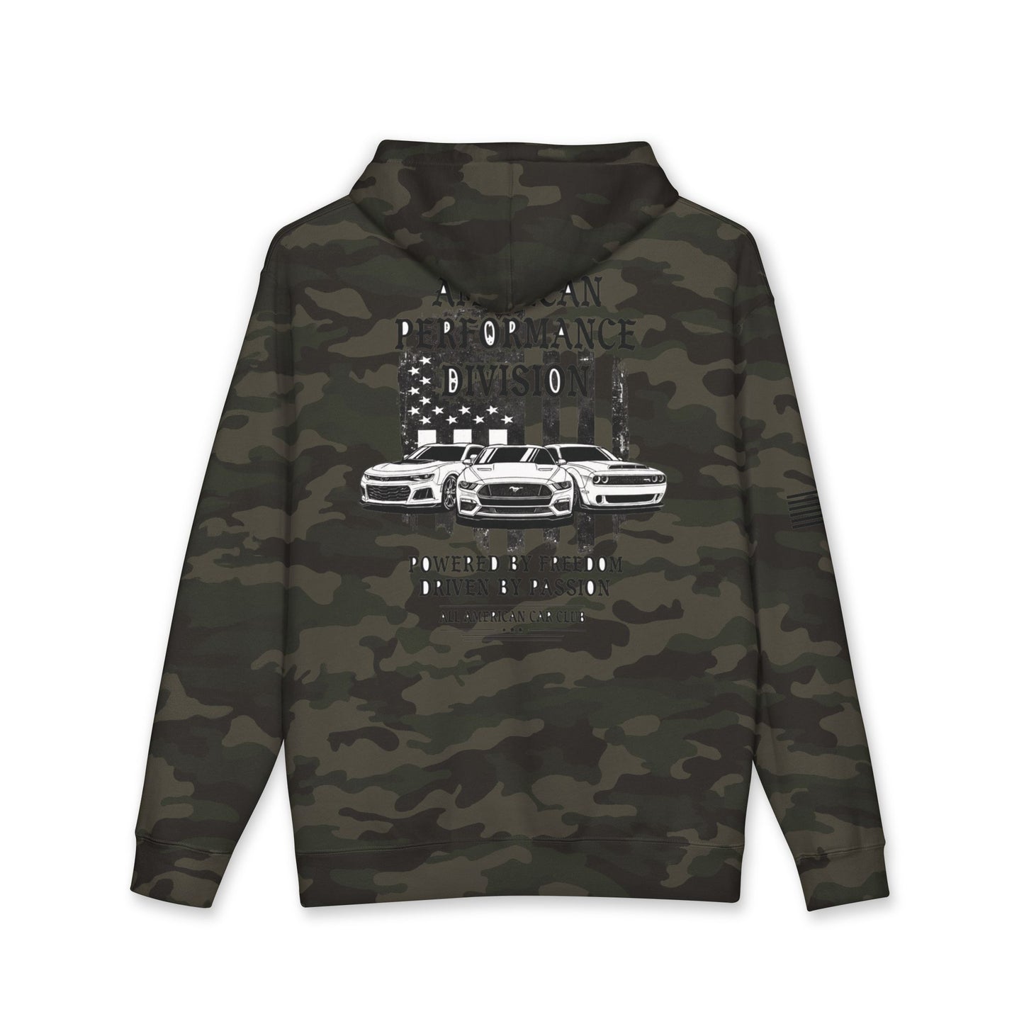 All American Car Club Hoodie — Performance Division Vintage Muscle Car Pullover