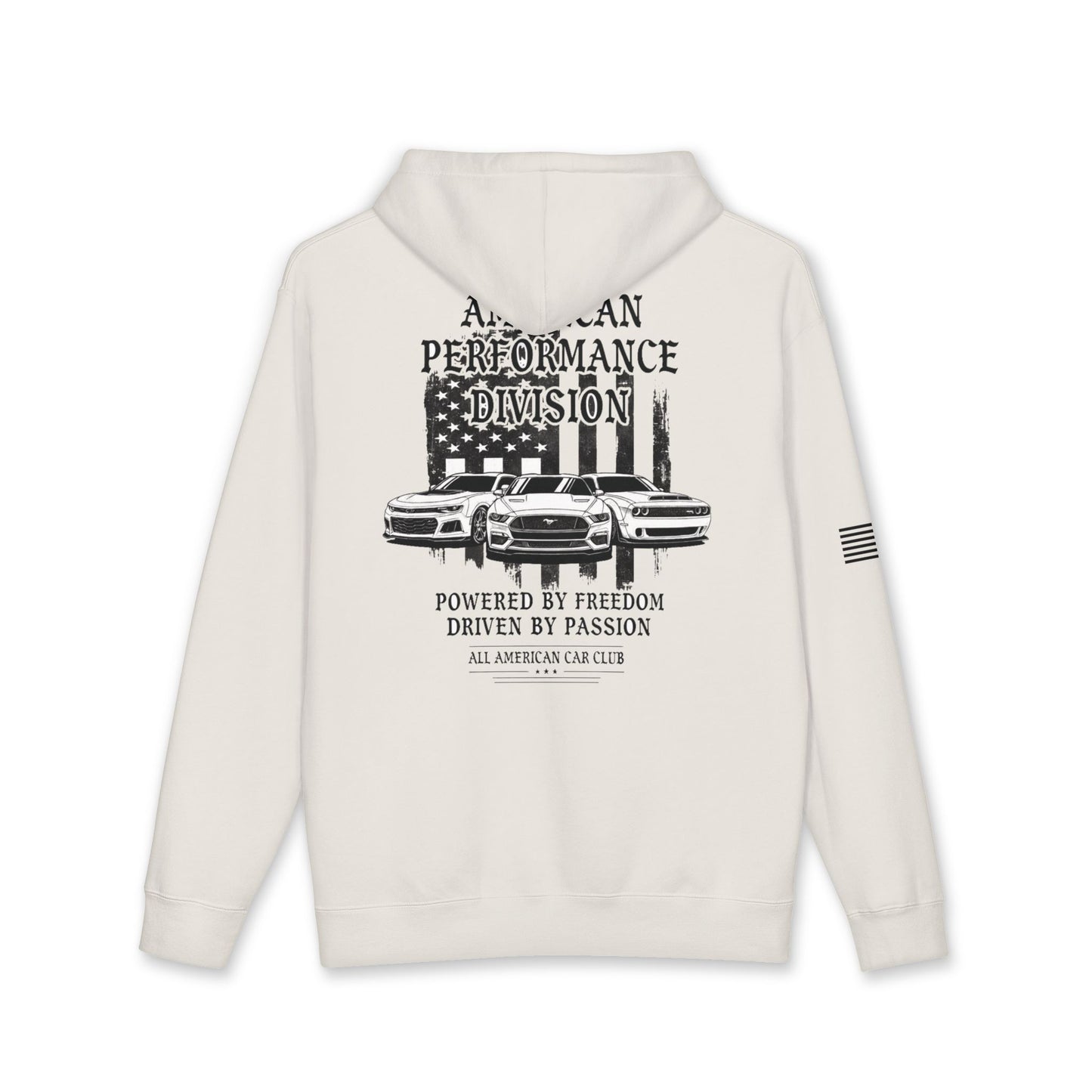 All American Car Club Hoodie — Performance Division Vintage Muscle Car Pullover