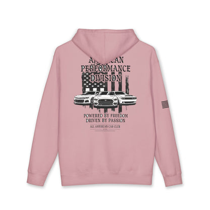 All American Car Club Hoodie — Performance Division Vintage Muscle Car Pullover