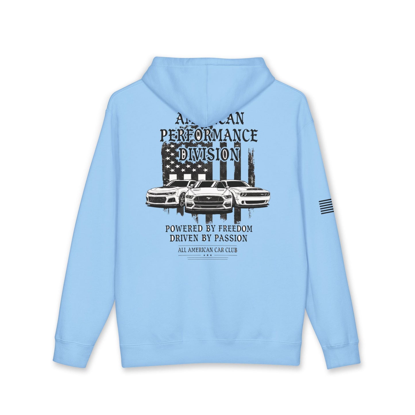 All American Car Club Hoodie — Performance Division Vintage Muscle Car Pullover